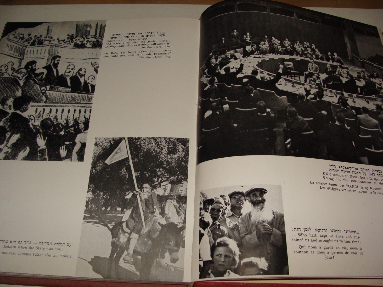 Book Jewish Judaica 1959 ISRAEL STORY IN PICTURES Photo Album Zionist History