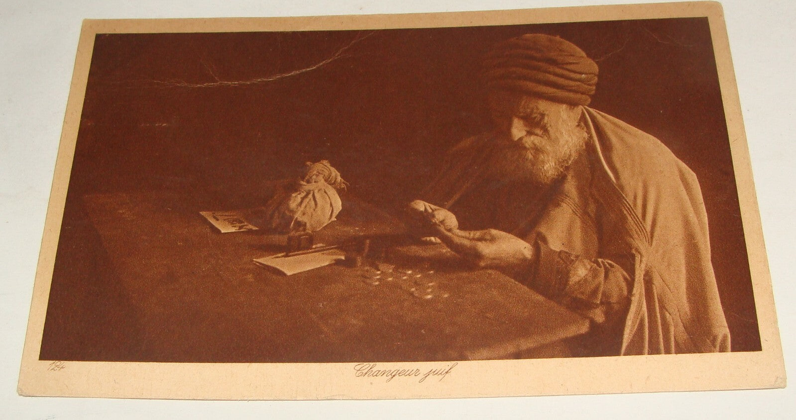 Photo Jewish Card Judaica 1910s France French Jews Money Postcard chocolat