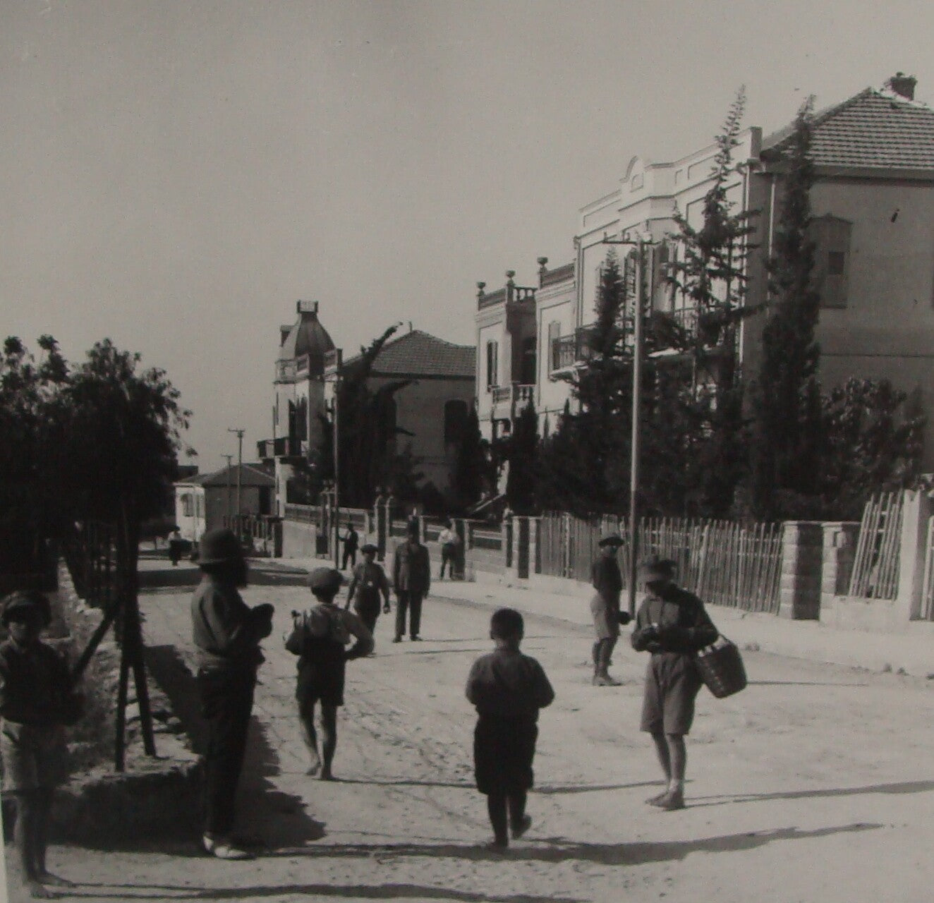 Photo Print, Jewish 1920s Palestine Israel Tel Aviv Binyamin Street MATSON