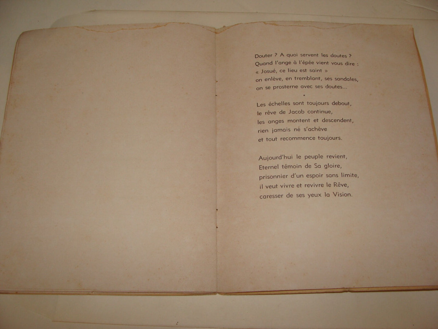 Book Jewish Judaica Joseph Milbauer SIGNED Poetry Songs Art JORDAN French 1955