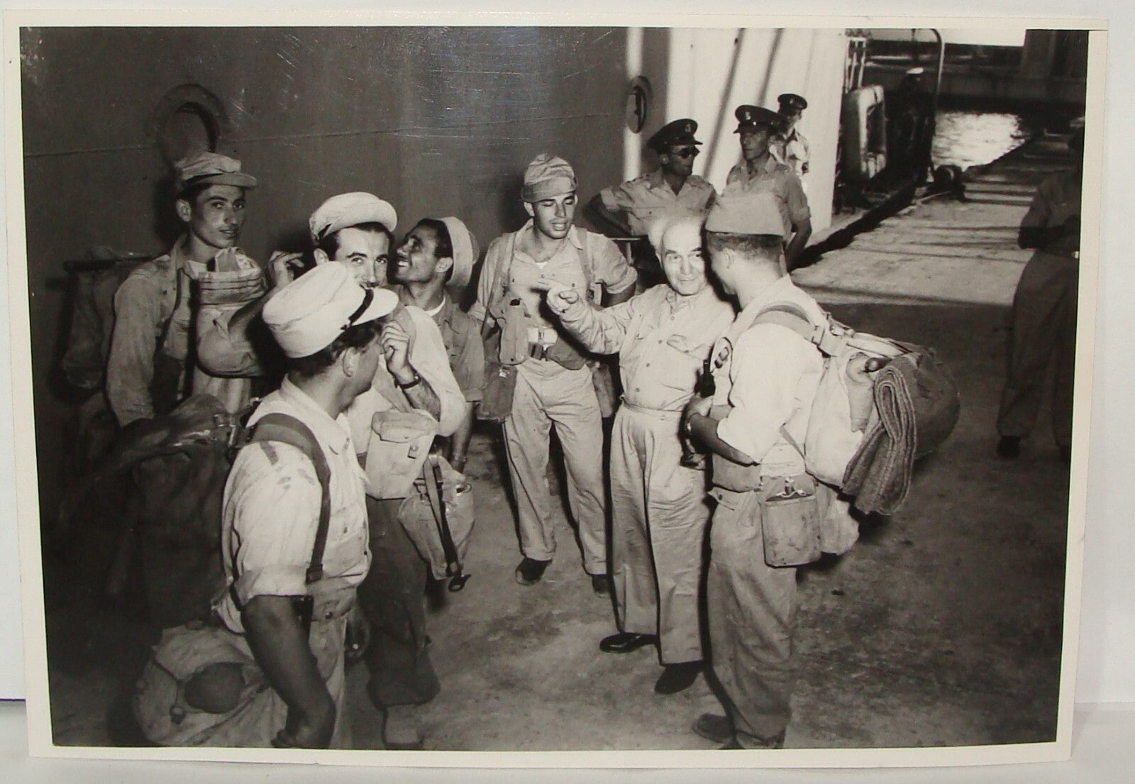 Israel Army Jewish Judaica Israeli Military IDF Ben Gurion Press Photo 1950