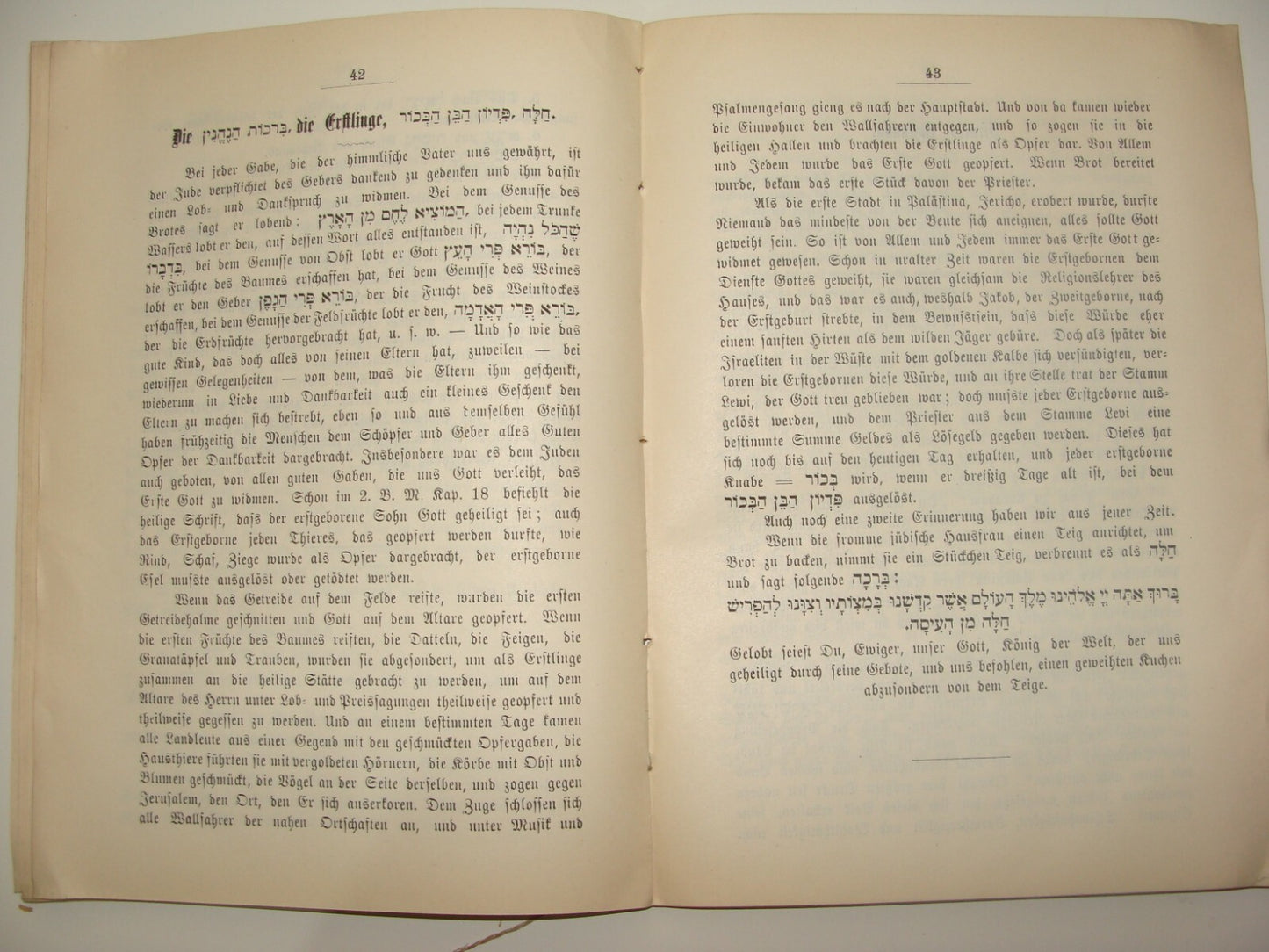 Germany Book Jewish Judaica Antique 1899 German Wien Religious Education School
