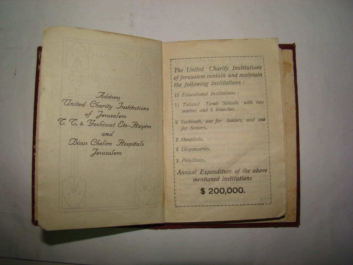 Book Jewish Judaica Rabbi Pocket Passover Haggadah Souvenir Eng\Heb Jerusalem