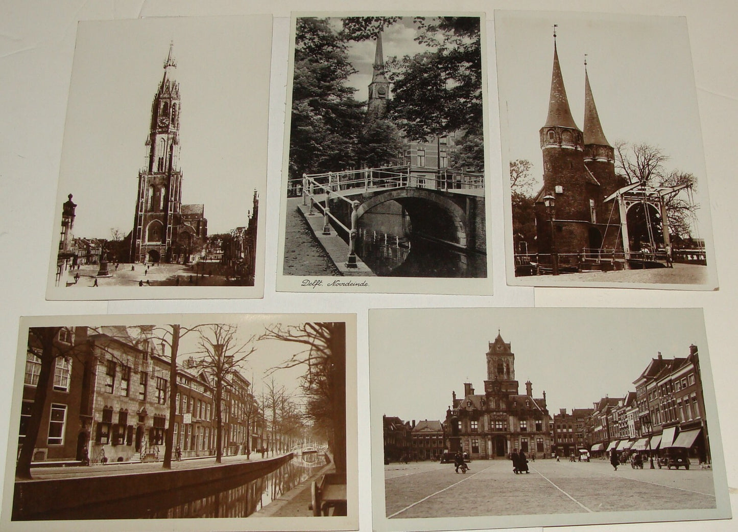 1910 Delft Netherlands Holland Photo Postcard x5