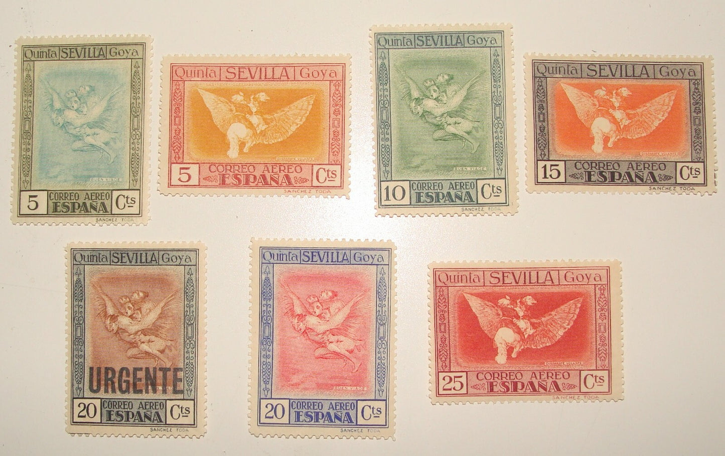 SPAIN 1930 Sevilla Quinta De Goya Stamp Lot Set