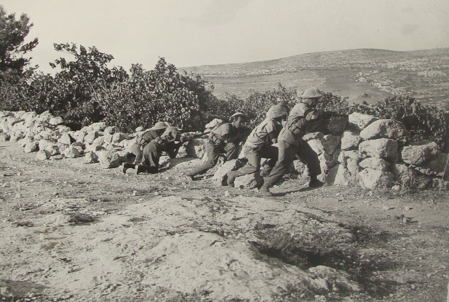 Photo Print Israel Army Israeli Military Independence War 1948 Jerusalem Katamon