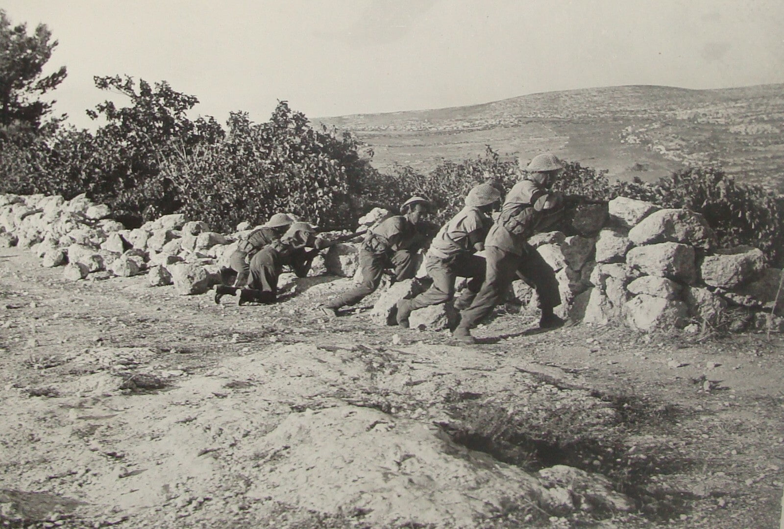 Photo Print Israel Army Israeli Military Independence War 1948 Jerusalem Katamon