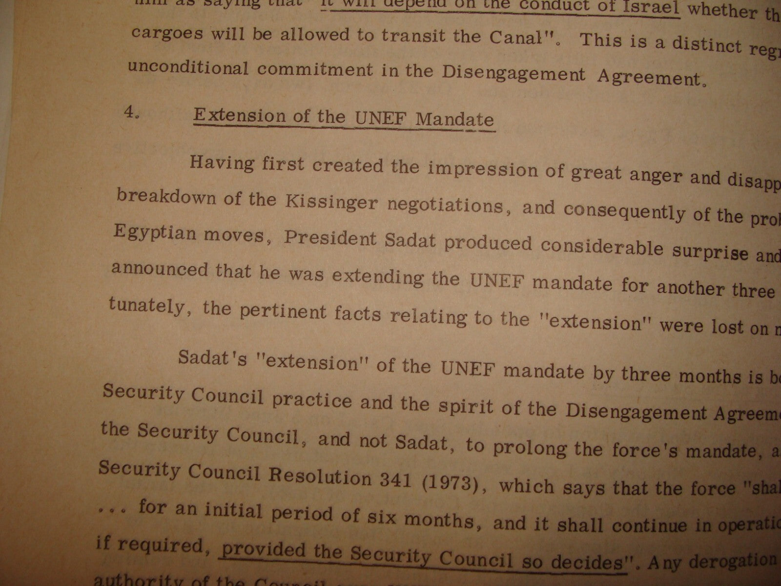 Paper Jewish Judaica 1974-8 Israel Israeli Foreign Affairs Egypt SADAT Peace