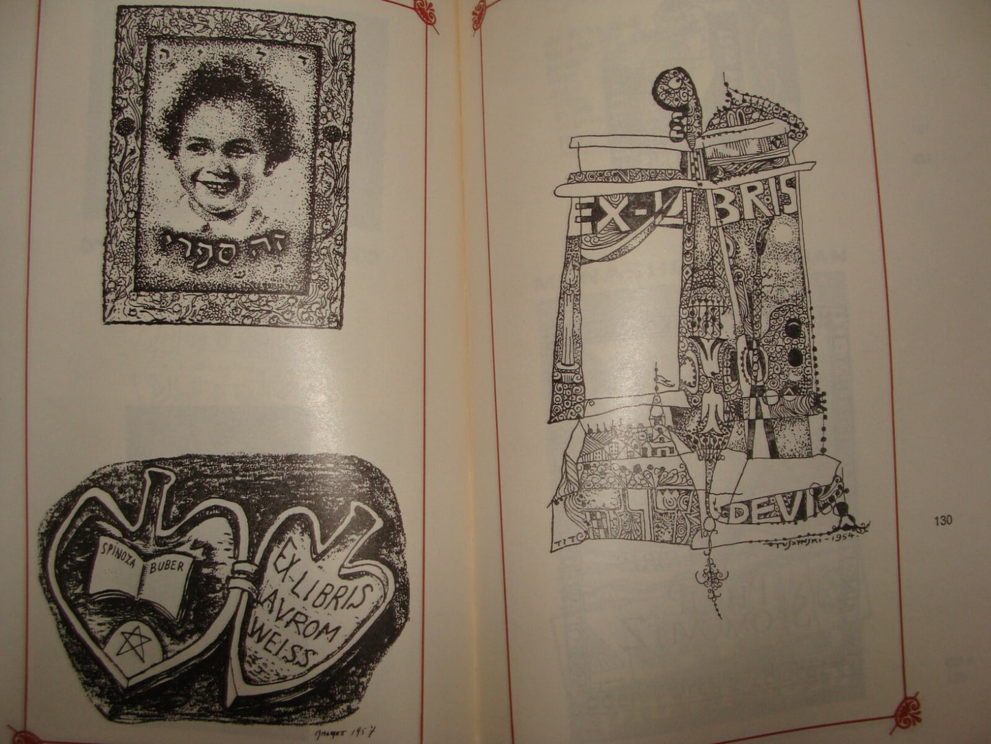 Book Jewish 1970s Israel Israeli Judaica Plates Ex Libris