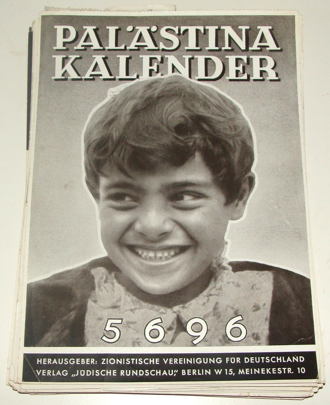 Germany RARE Jewish Judaica 1935-6 German   Palestine Israel Calendar Zionist