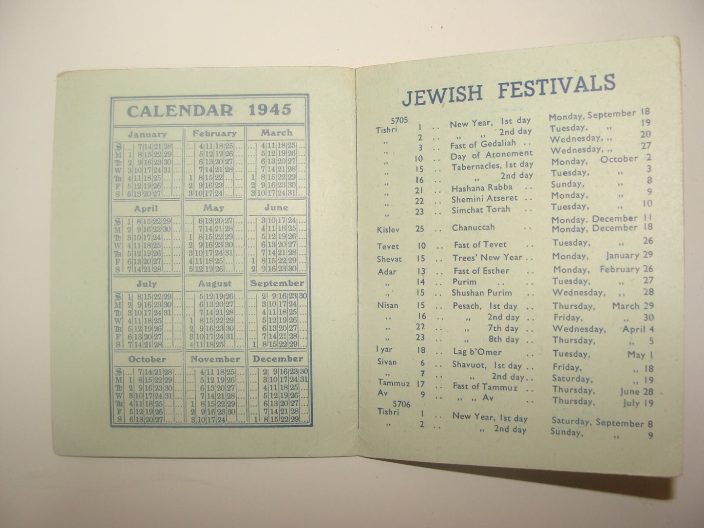 Card Jewish Judaica 1945 BACHAD Religious Zionist Movement England London UK