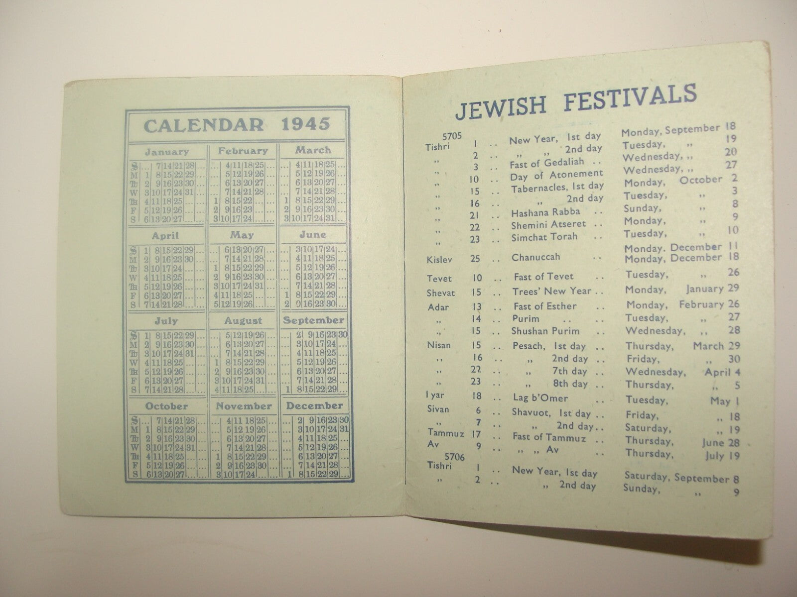 Card Jewish Judaica 1945 BACHAD Religious Zionist Movement England London UK