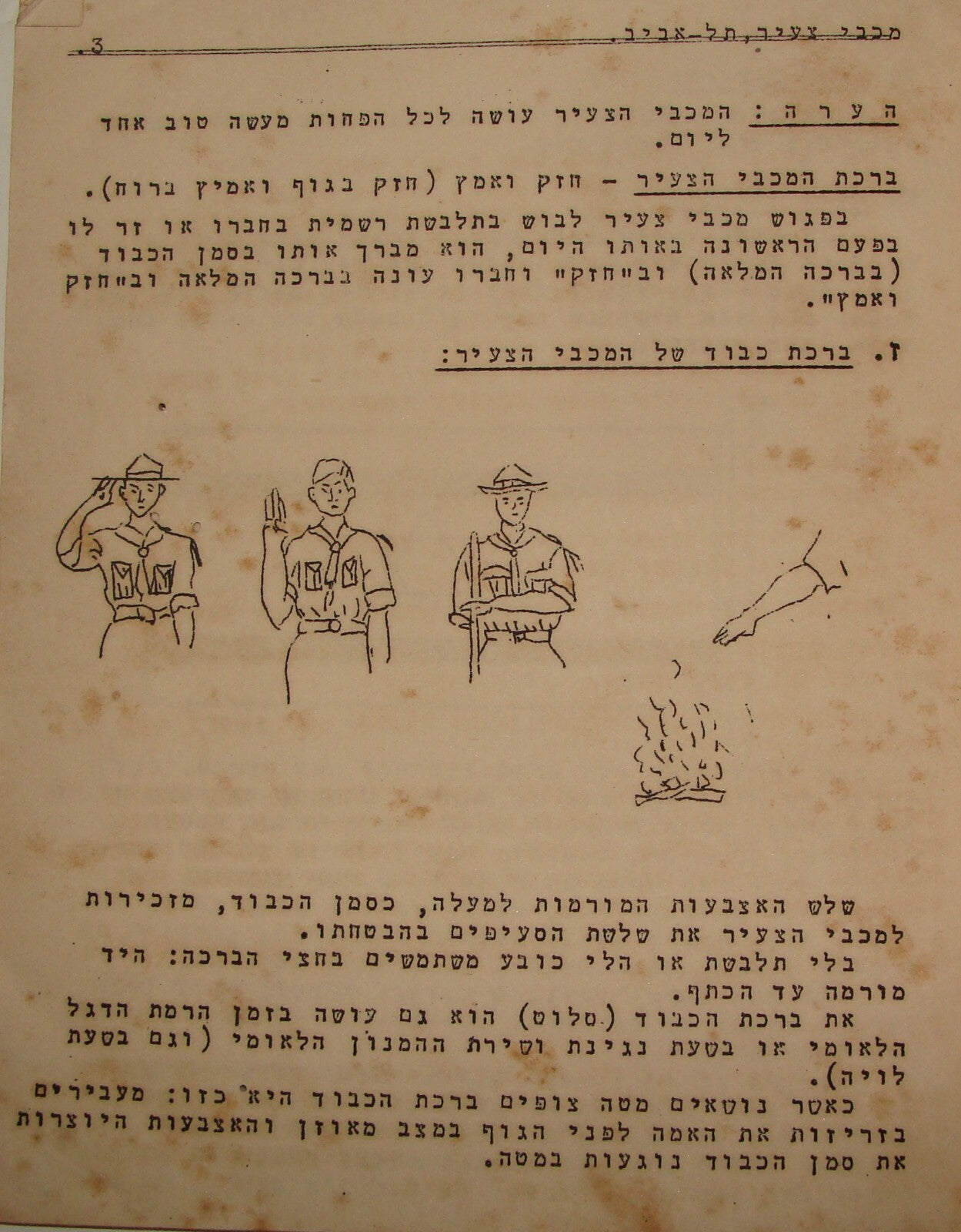 Booklet Palestine Jewish Israel MACCABI Youth Zionist Movement Hebrew 1936