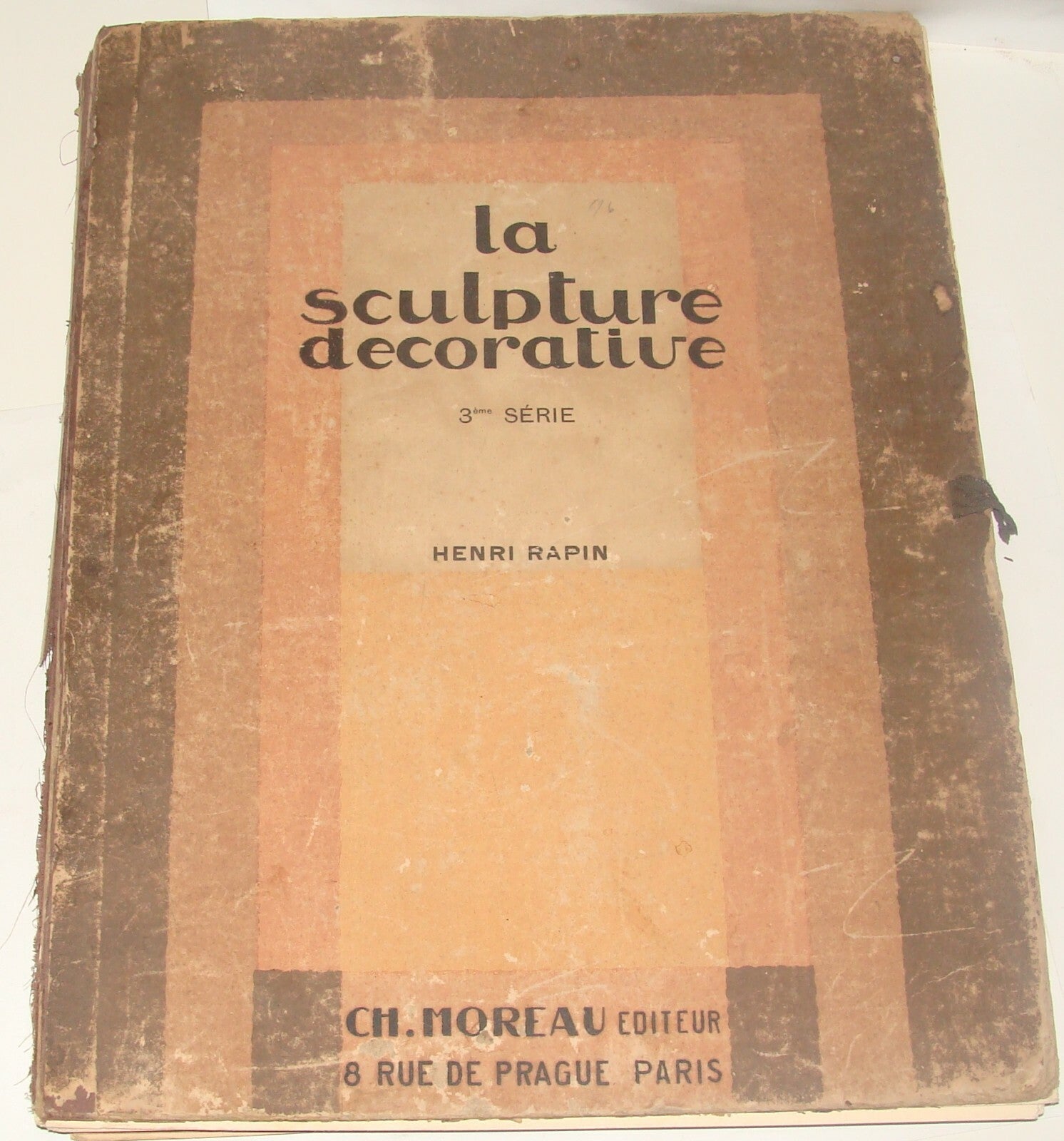 LA SCULPTURE DECORATIVE 3RD SERIES 1929 PORTFOLIO 32 ART DECO PLATES HENRY RAPIN