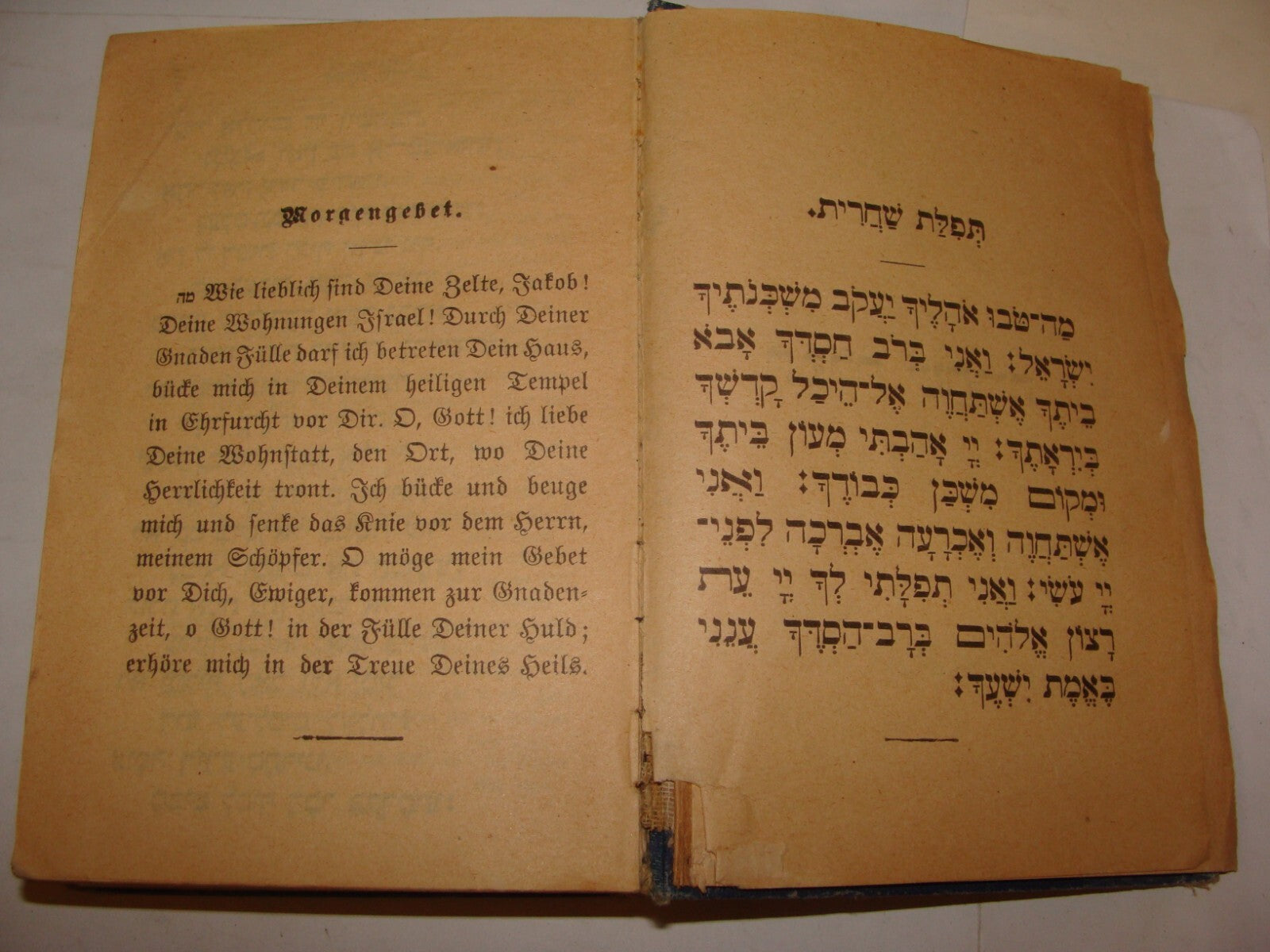 Book Jewish Judaica Rabbi Prayer Siddur תפלת ישורון Austria German Hebrew