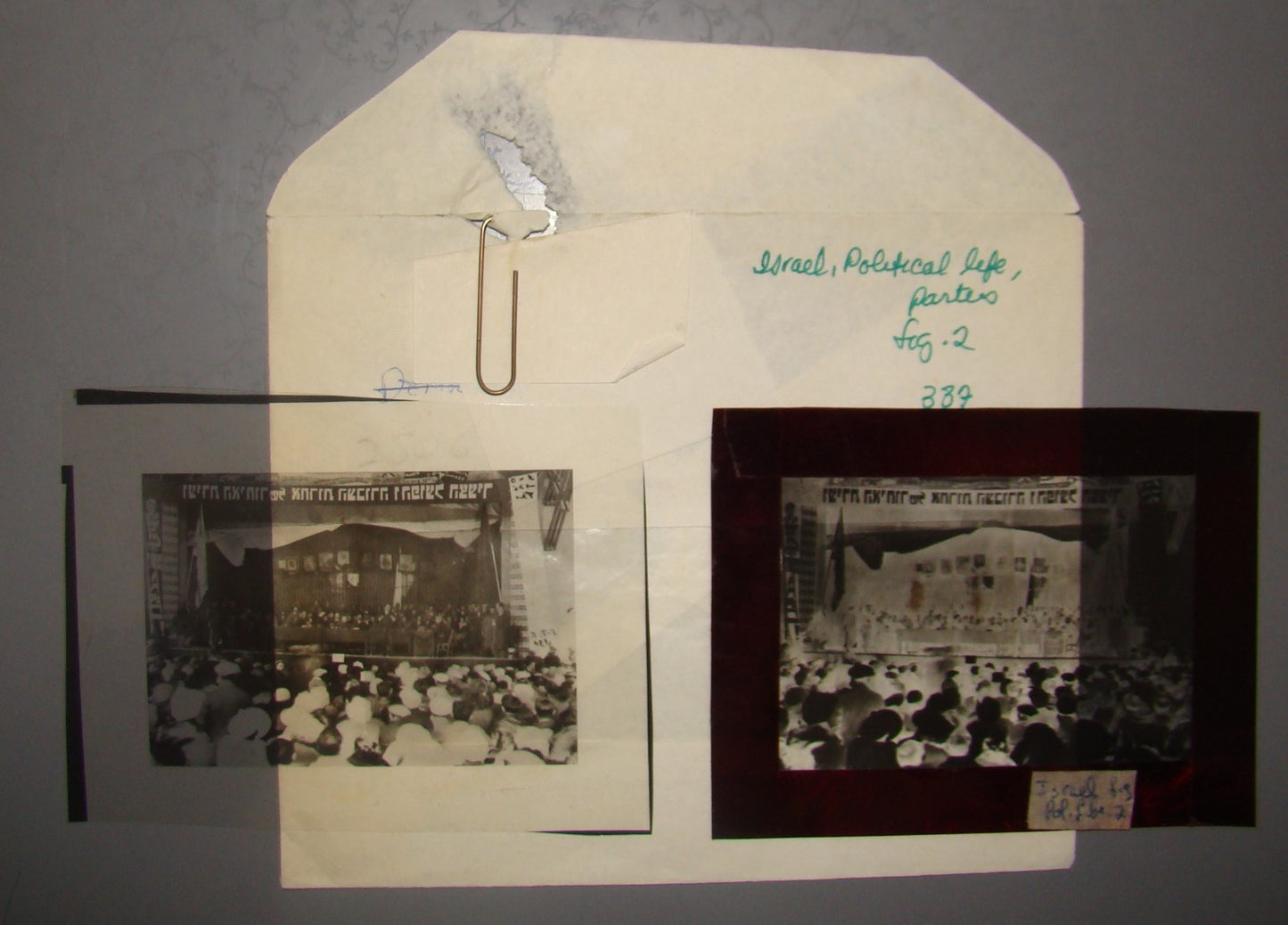 Map Jewish 1930 Agency Photo Zionist Ahdut HaAvoda Hapoel HaTzair Political