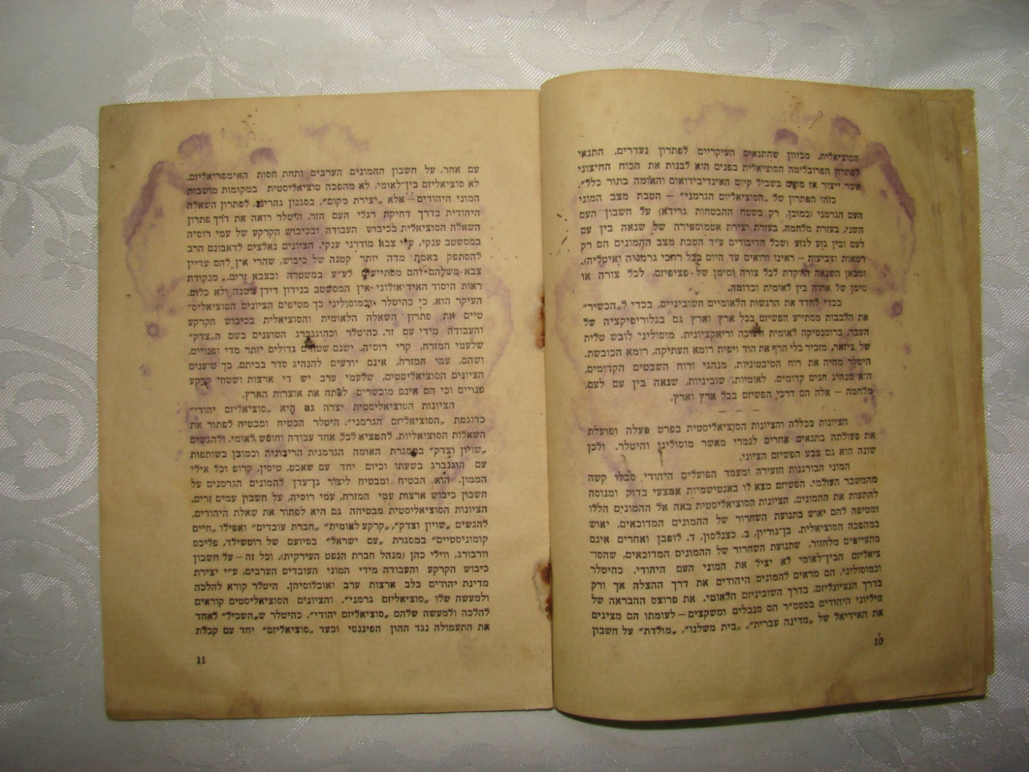 Book Jewish Palestine Israel 1935 Ben Gurion Zabotinsky Zionist Protest Betar