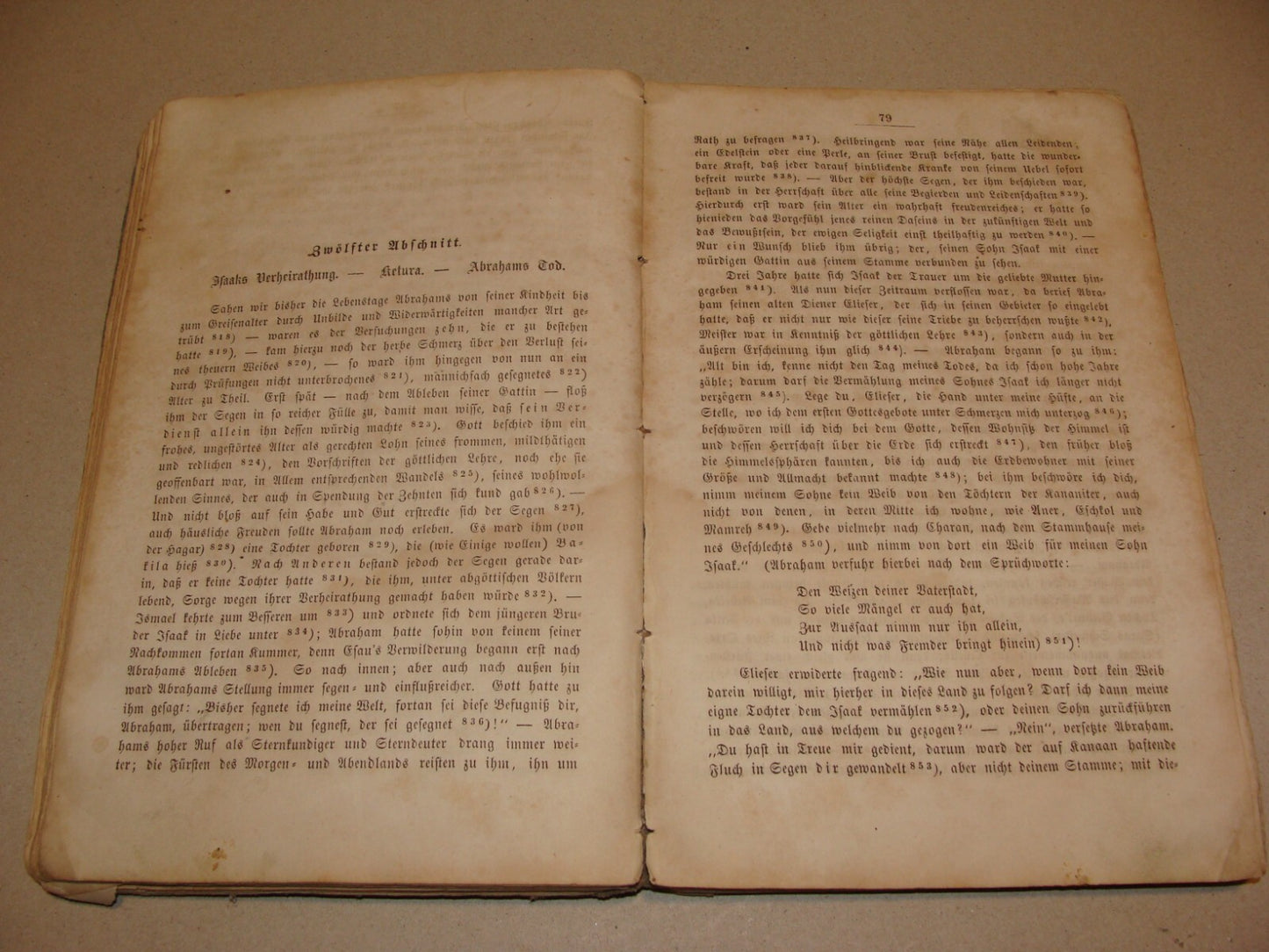 Germany Book Jewish Judaica 1859 German Leipzig Bible Biblical Abraham History