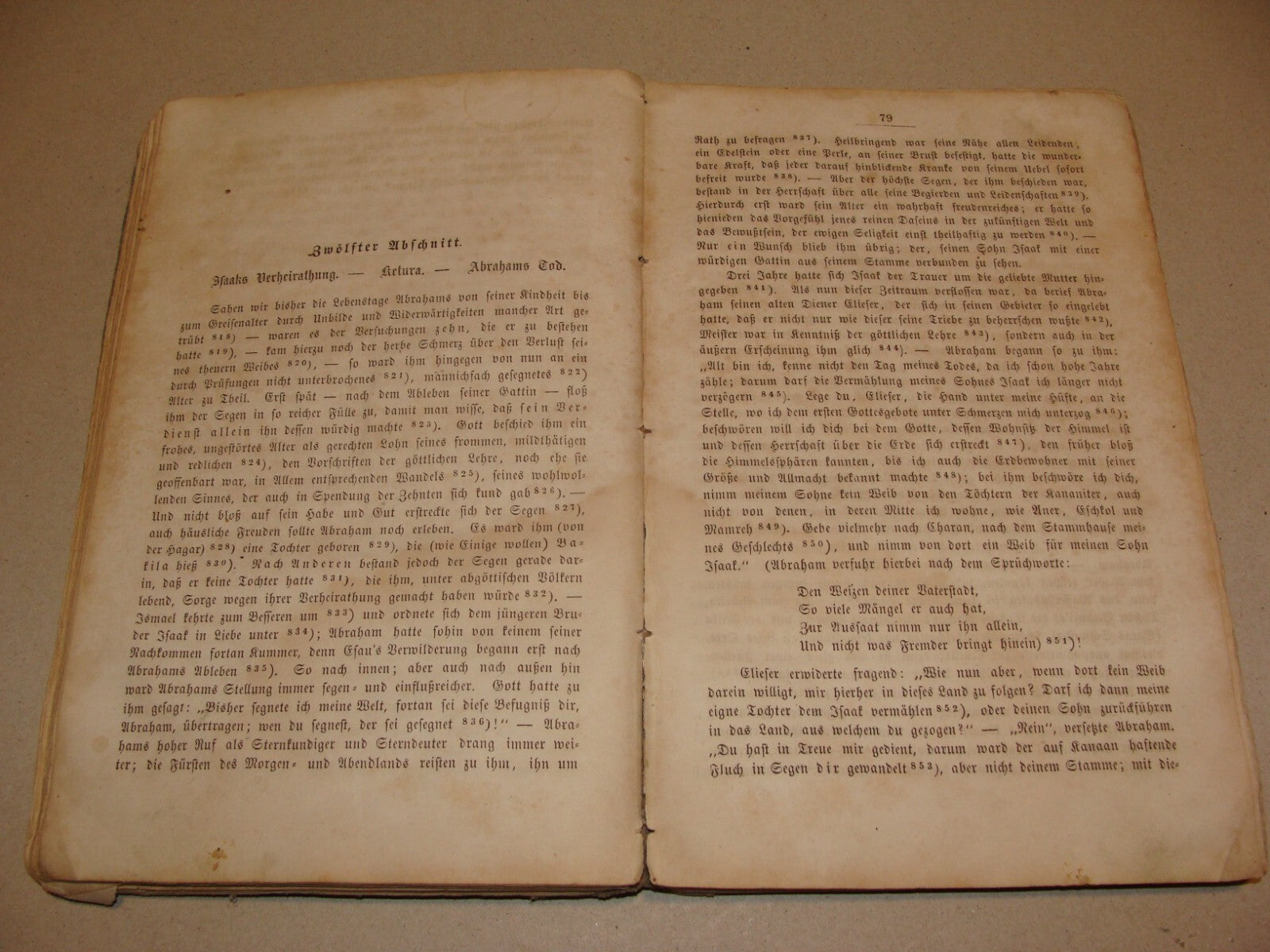 Germany Book Jewish Judaica 1859 German Leipzig Bible Biblical Abraham History