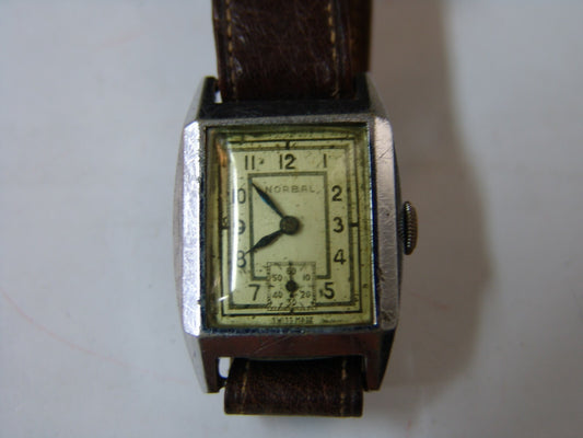 vintage/antique NORBAL Art Decor working wristwatch analog Swiss made