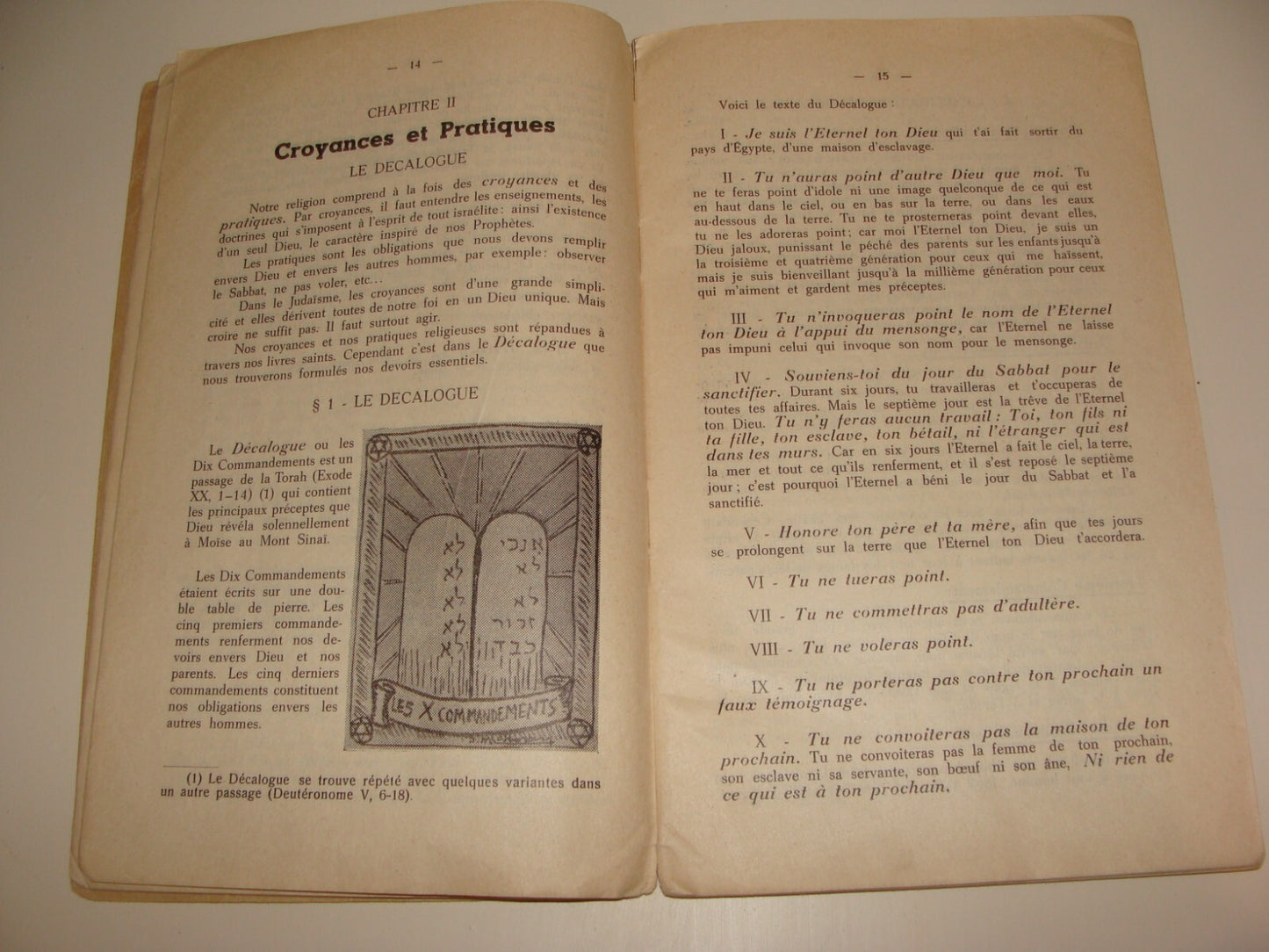 Book Jewish Judaica 1950s French France Rabbi Kids Children Religious Education