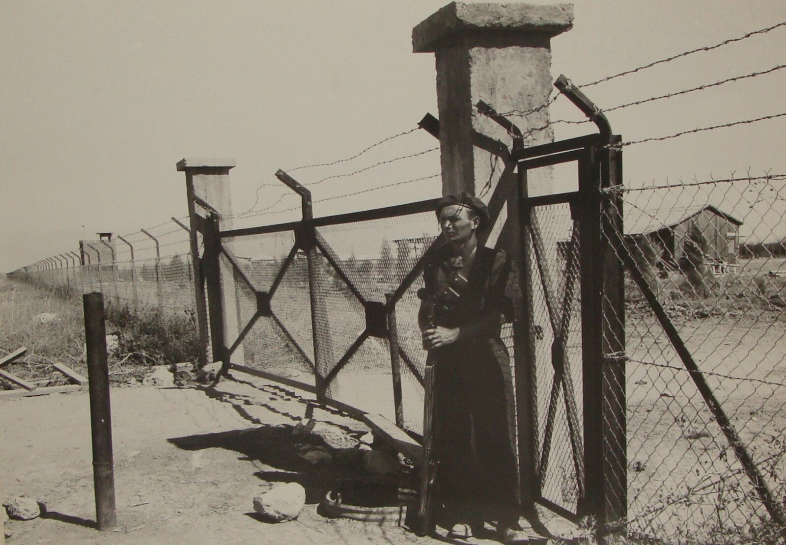 Photo Print, 1939 Palestine Israel NOTRIM Police Kibbutz Shaar HaGolan Kinneret