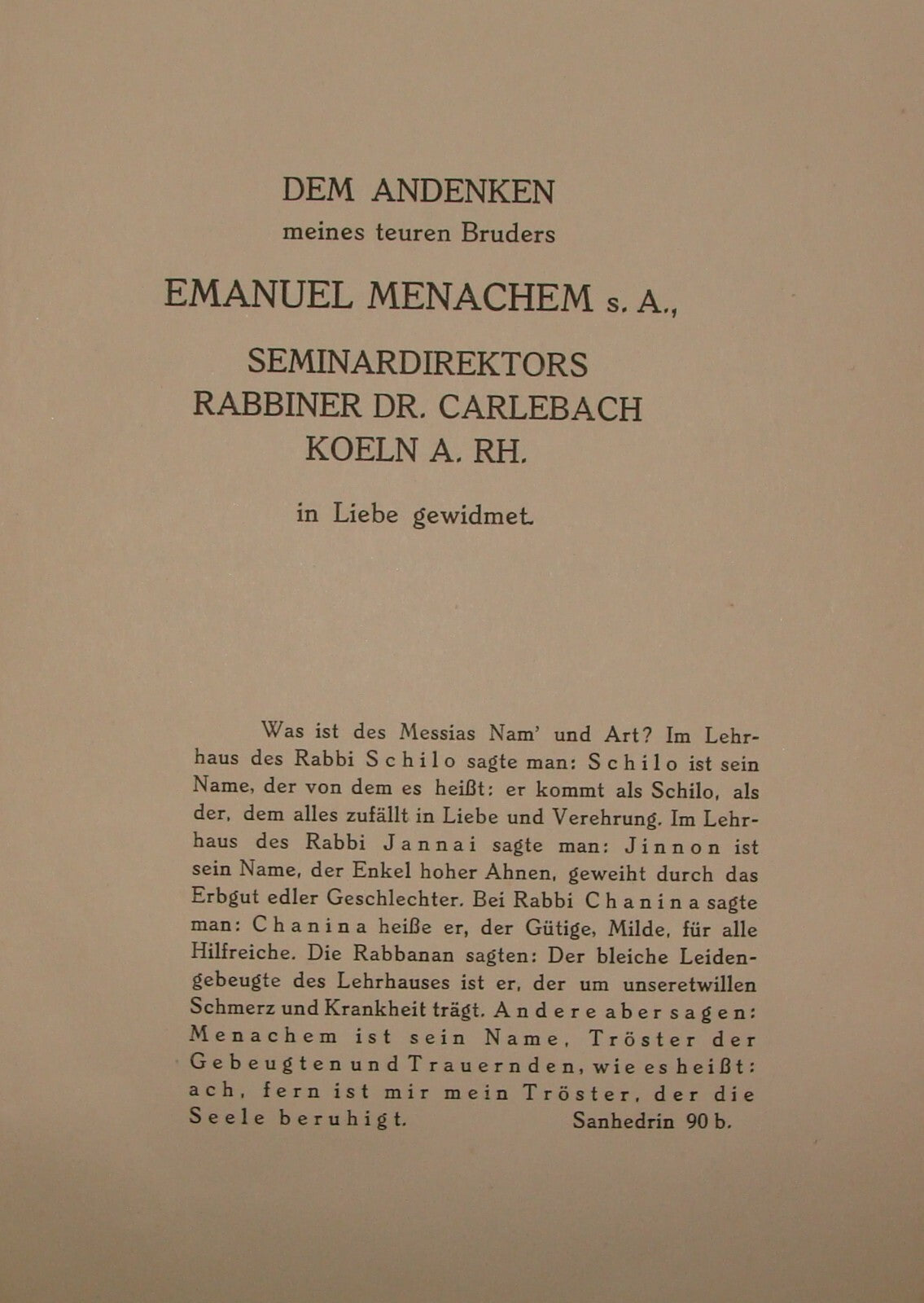 Germany Book Jewish Judaica Rabbi Joseph Carlebach Grossen Propheten German 1932