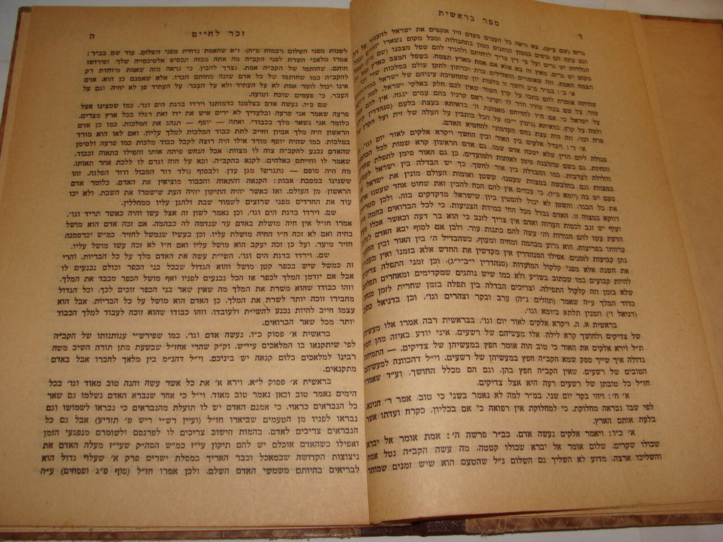 Book Jewish Judaica 1961 Israel Jerusalem Rabbi זכר לחיים Hebrew