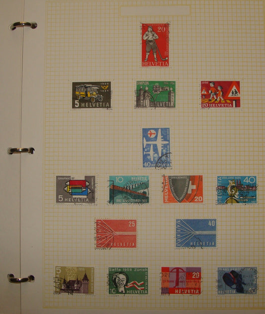 HELVETIA Switzerland Swiss Stamp Stamps Collection Album