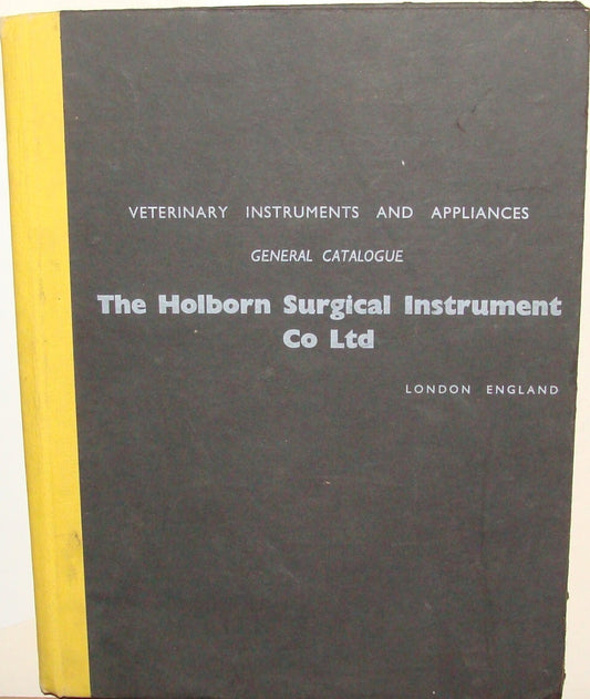 UK Britiain England London Book Catalog Veterinary Holborn Surgical Instrument