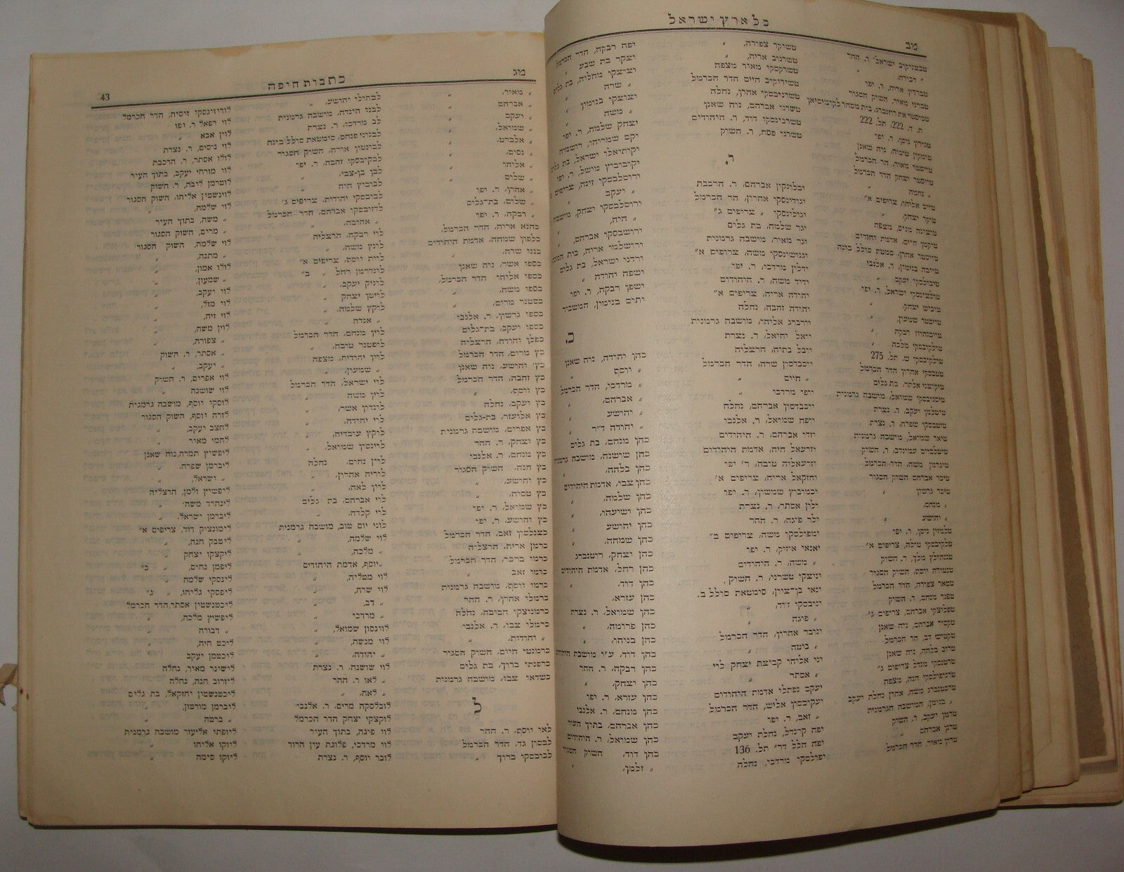 Book Jewish RARE Judaica 1926 Palestine Israel GUIDE Hebrew Ads Info Industry