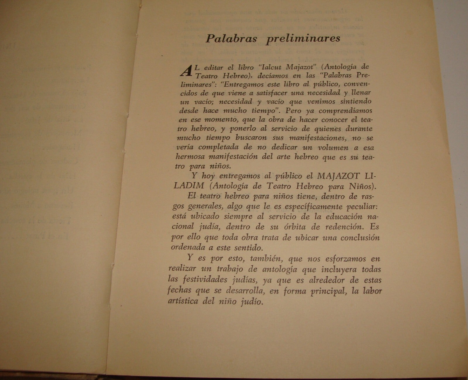 Book Jewish Judaica 1950 Argentina Buenos Aires Children Kids Theater Spanish