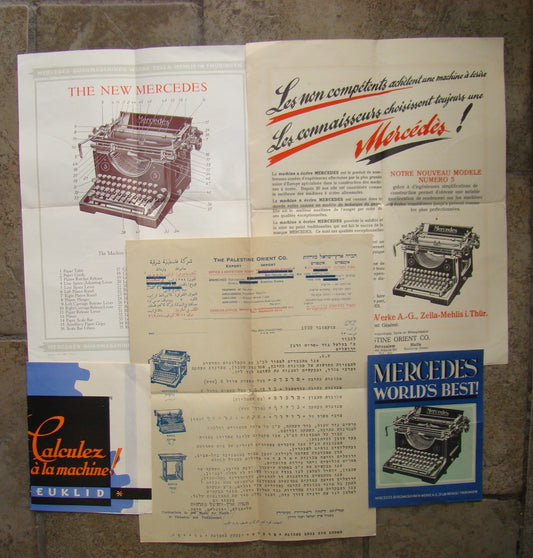 Letter Palestine 1929 Bezalel Gur Arie Raban Orient Advertisement company Hebrew