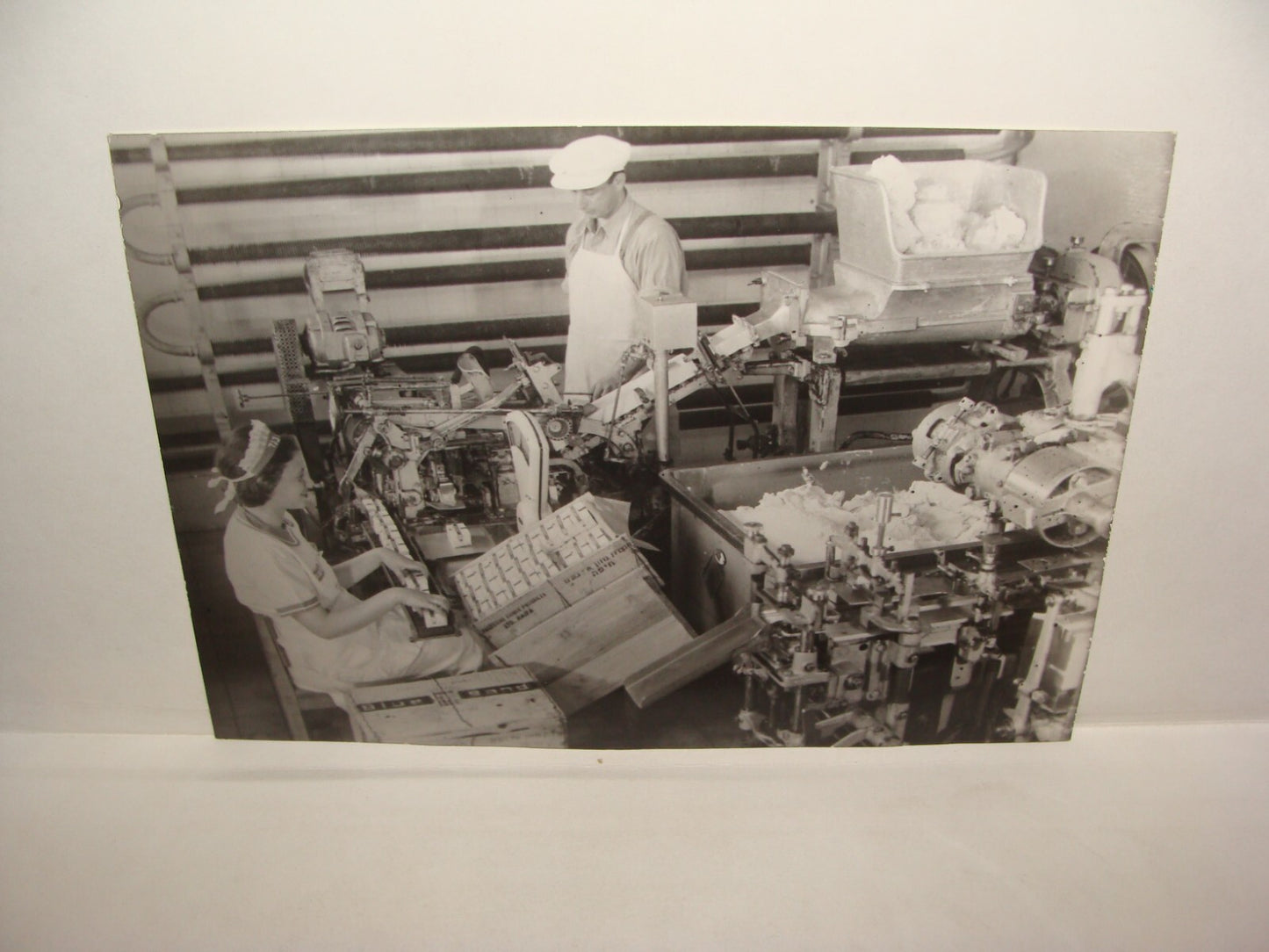 Photo Print, Jewish 1943 Palestine Israel Blue Band Margarine Factory Company