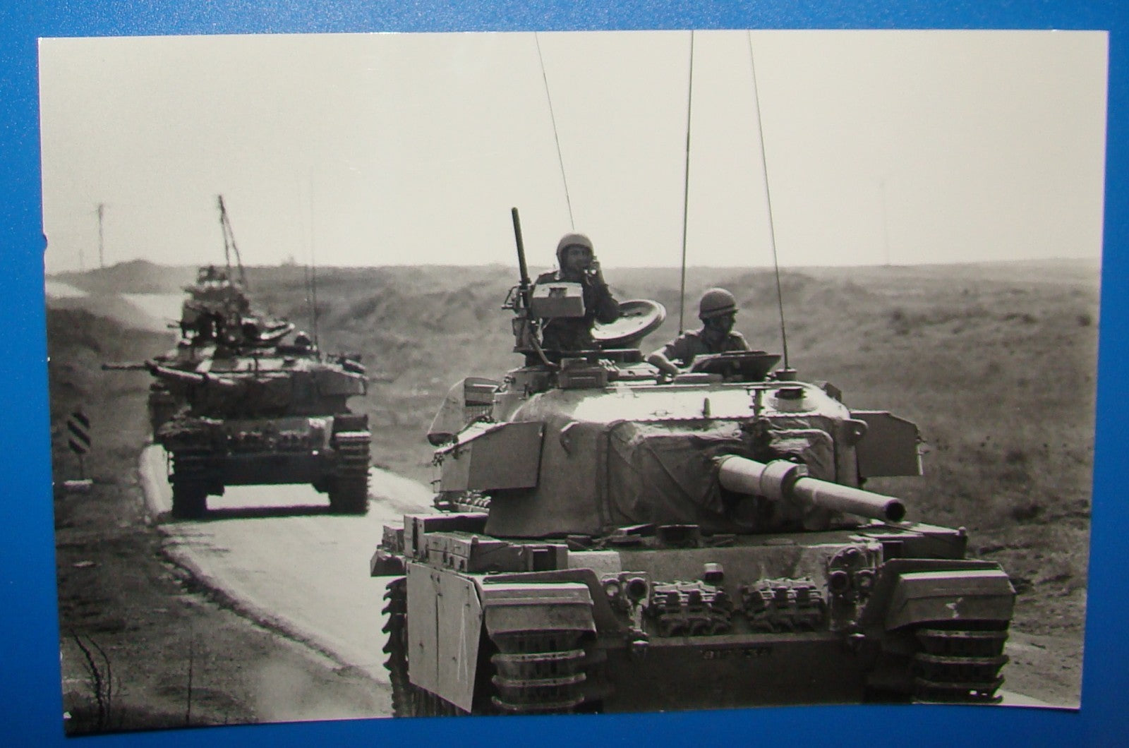 Israel Army Ad 1973 Yom Kippur War IDF Soldiers Tanks Advance to Syria Golan