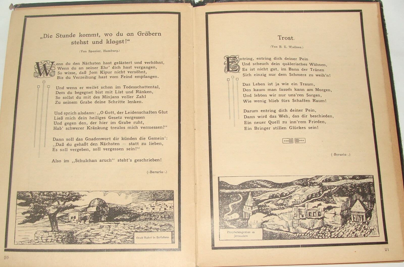 Jewish Judaica Trauer Album Yahrzeit Deceased BERHANRD BAUM Vienna Austria 1925