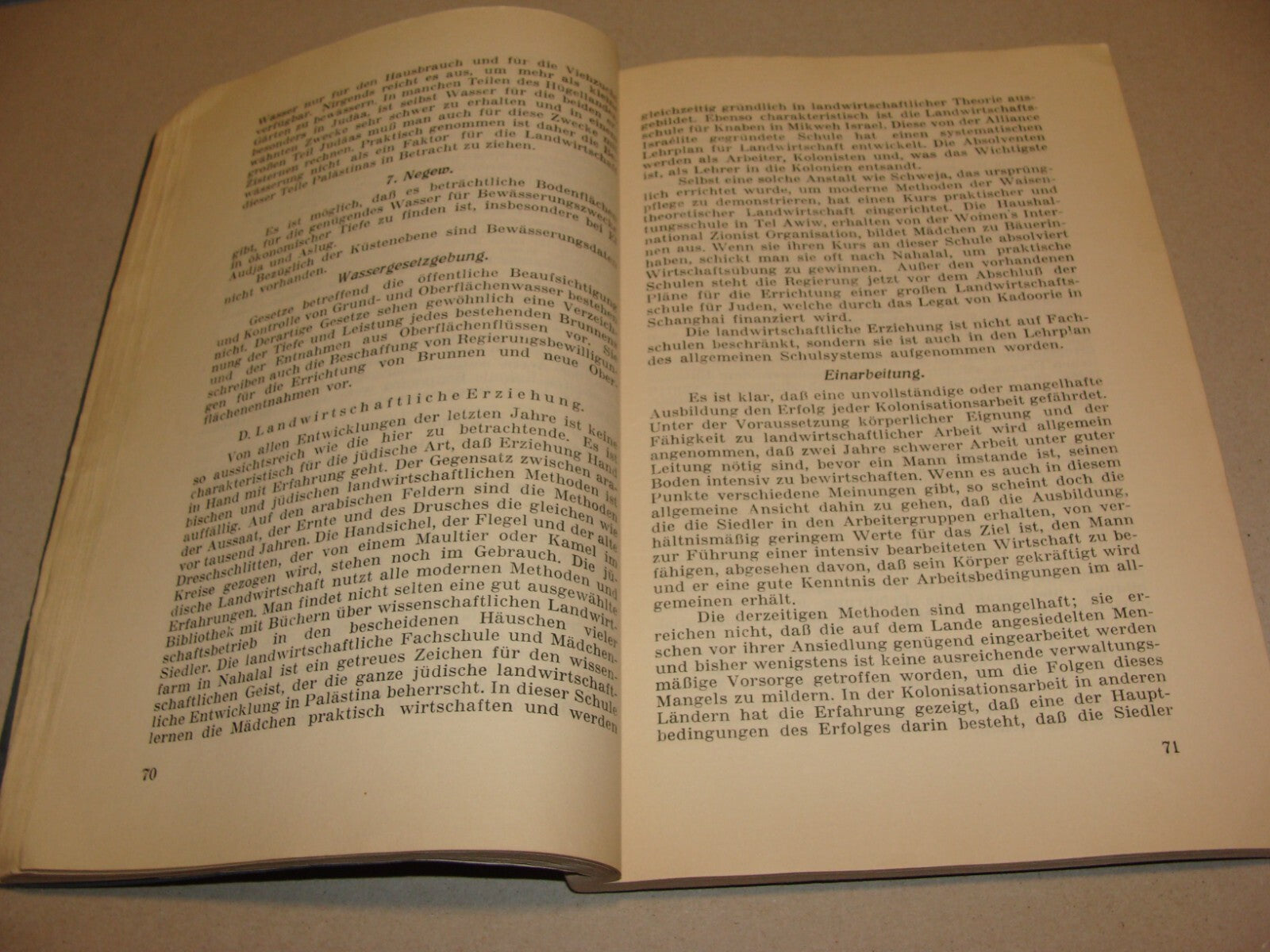 Report Palestine RARE 1928 London Joint Survey Commission German Jewish Zionist