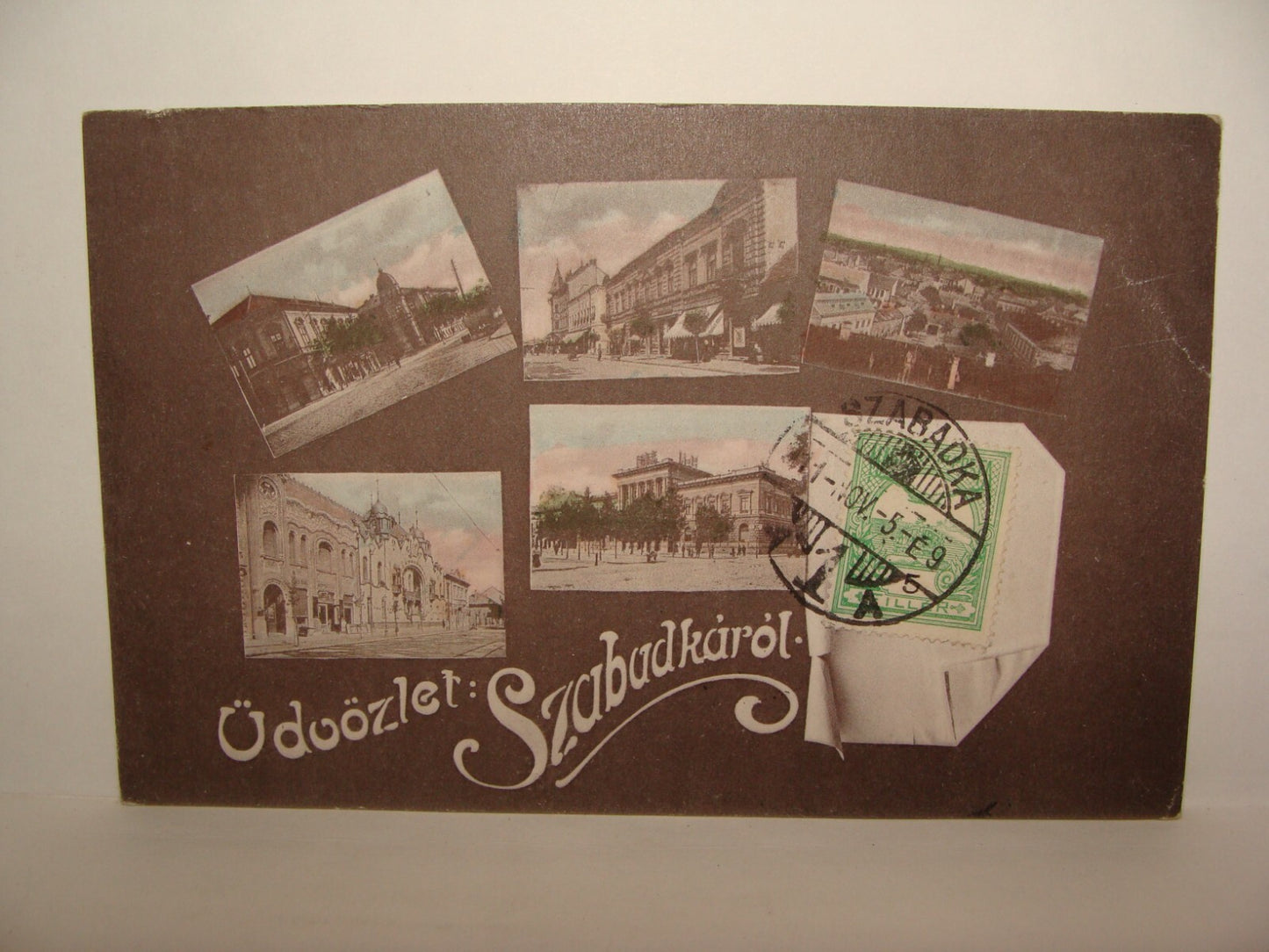1911 Hungary udvozlet szabadkarol Postcard