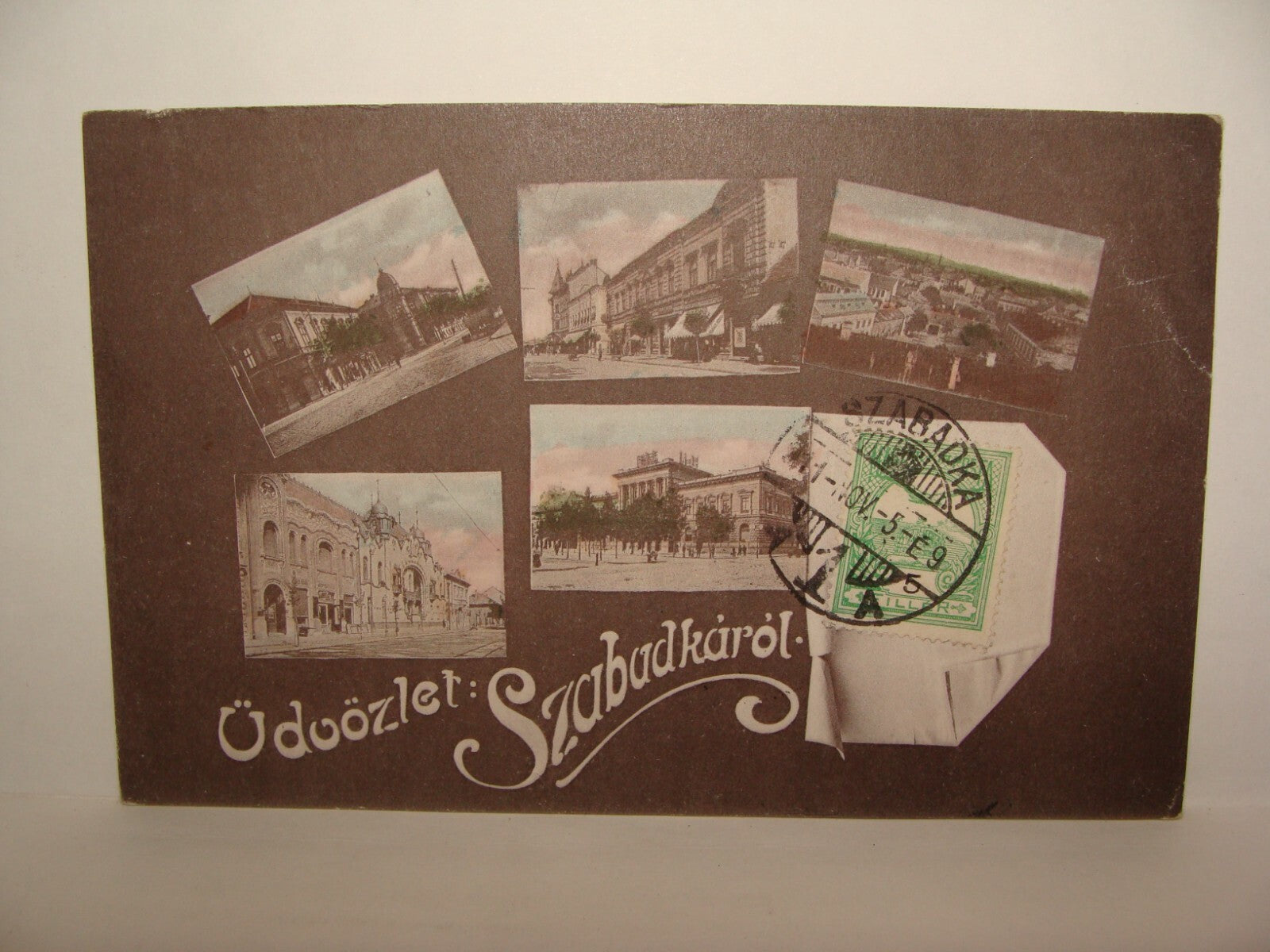 1911 Hungary udvozlet szabadkarol Postcard