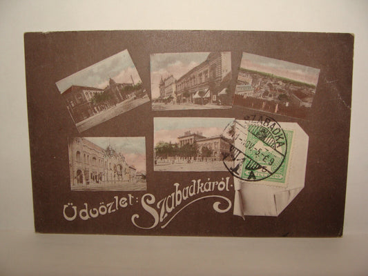 1911 Hungary udvozlet szabadkarol Postcard