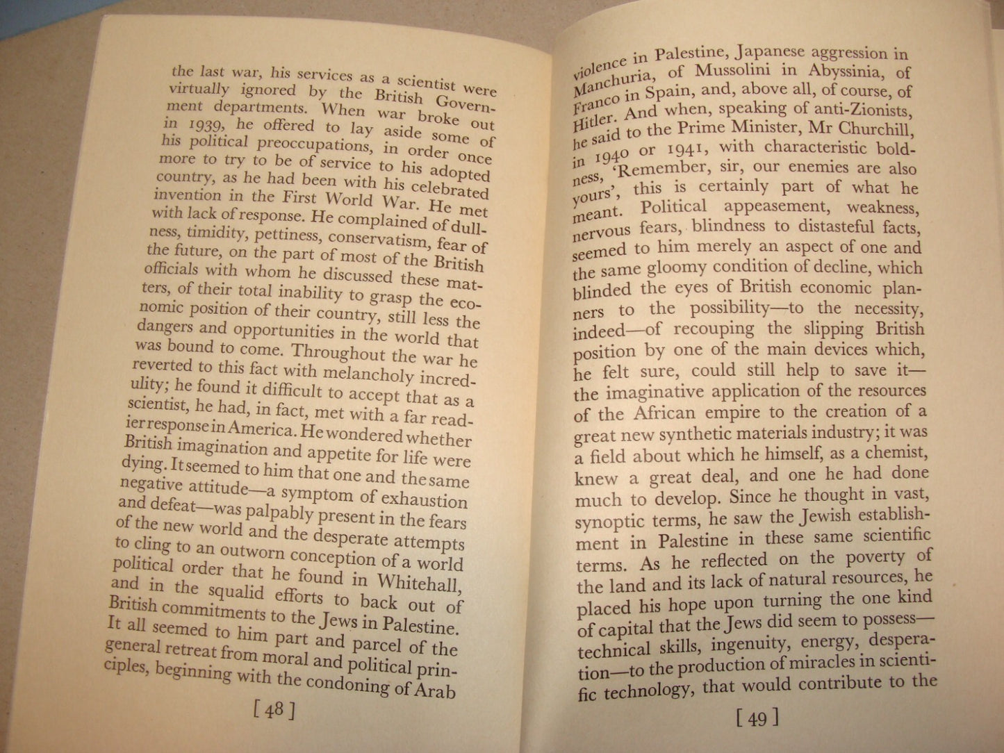 Book Jewish Judaica London 1957 Chaim Weizmann Herbert Samuel Lecture Zionism