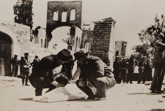 Photo Print Jewish Israel Army 1949 Military Jordan Independence War Ceasefire