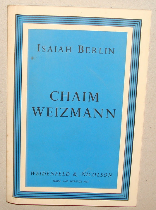 Book Jewish Judaica London 1957 Chaim Weizmann Herbert Samuel Lecture Zionism