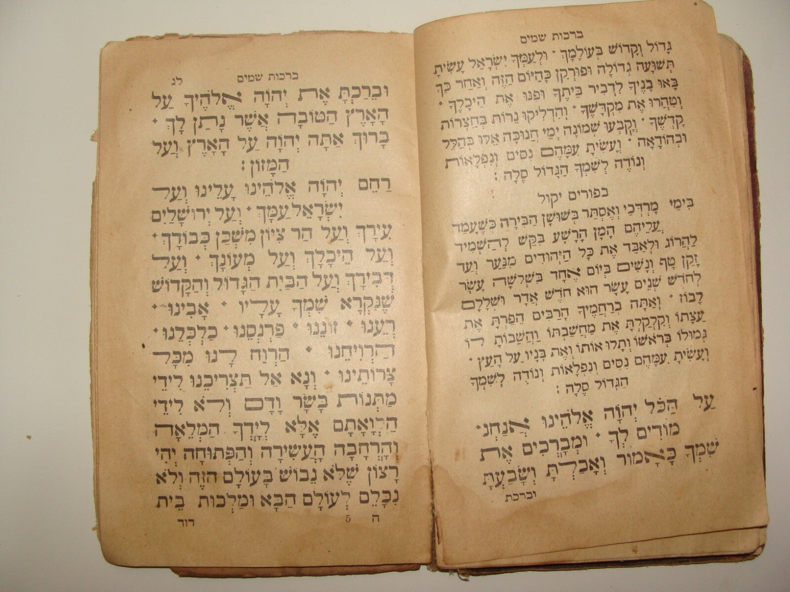 Book Jewish Judaica 1928 Rabbi Sephardic Livorno as Baghdad ברכות שמים