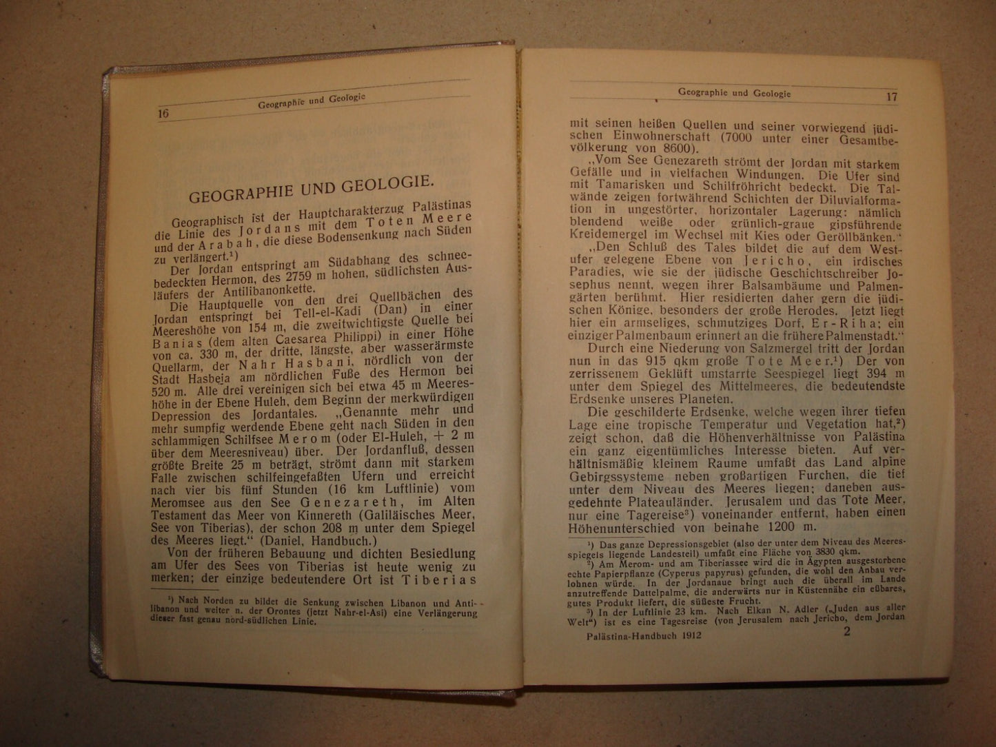 Germany Book Jewish Judaica 1912 Palestine Israel Guide Trietsch German   Map