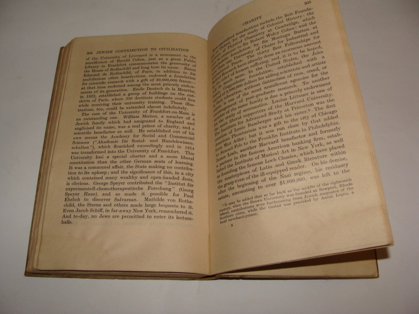 Judaica Jewish Contribution To Civilisation Cecil Roth UK Leeds Bnai Brith 1943