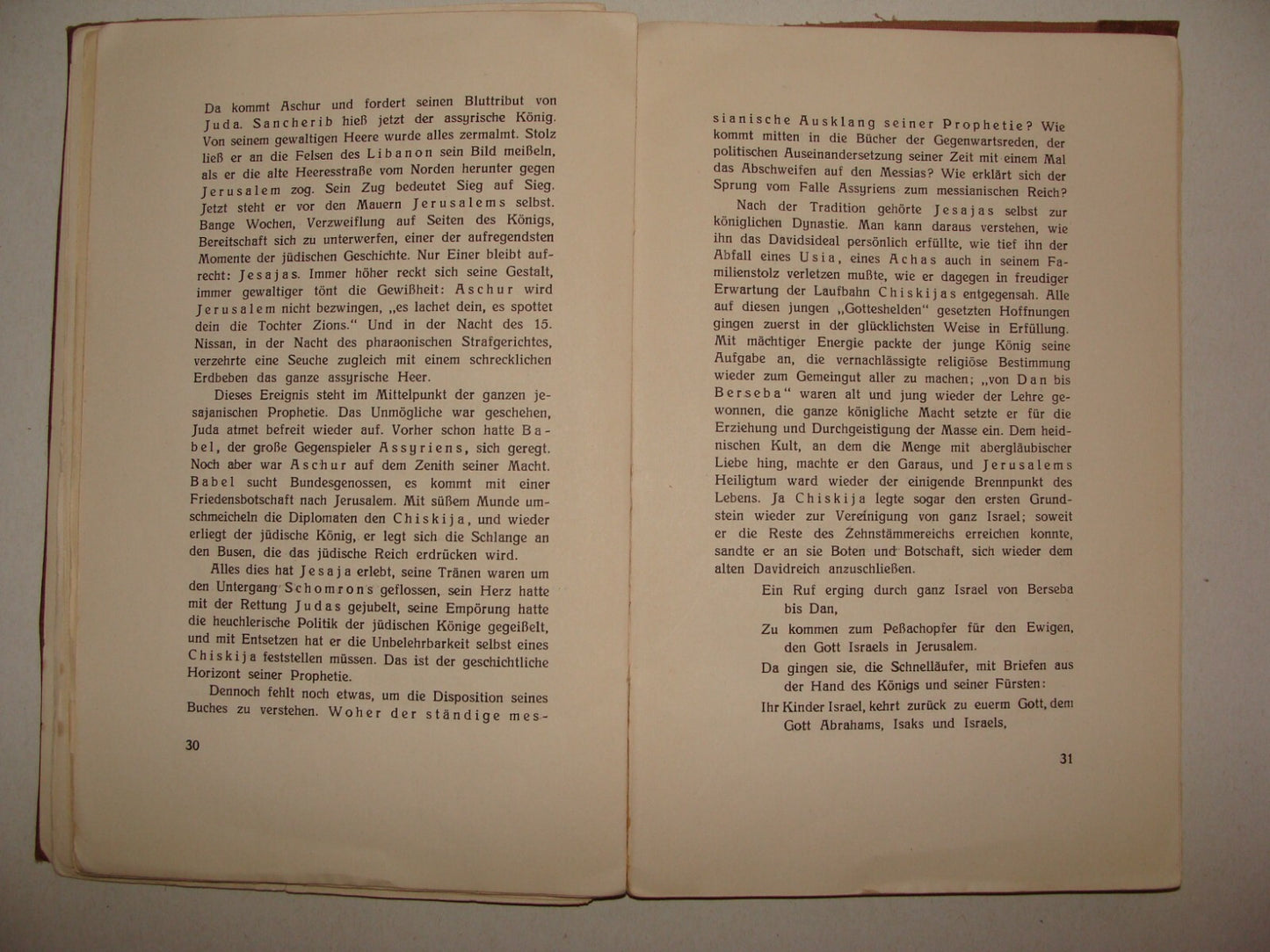 Germany Book Jewish Judaica Rabbi Joseph Carlebach Grossen Propheten German 1932