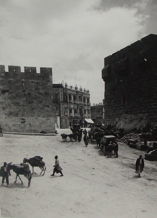 Photo Print, Ottoman Palestine Israel Jerusalem New Entrance City Wall Matson