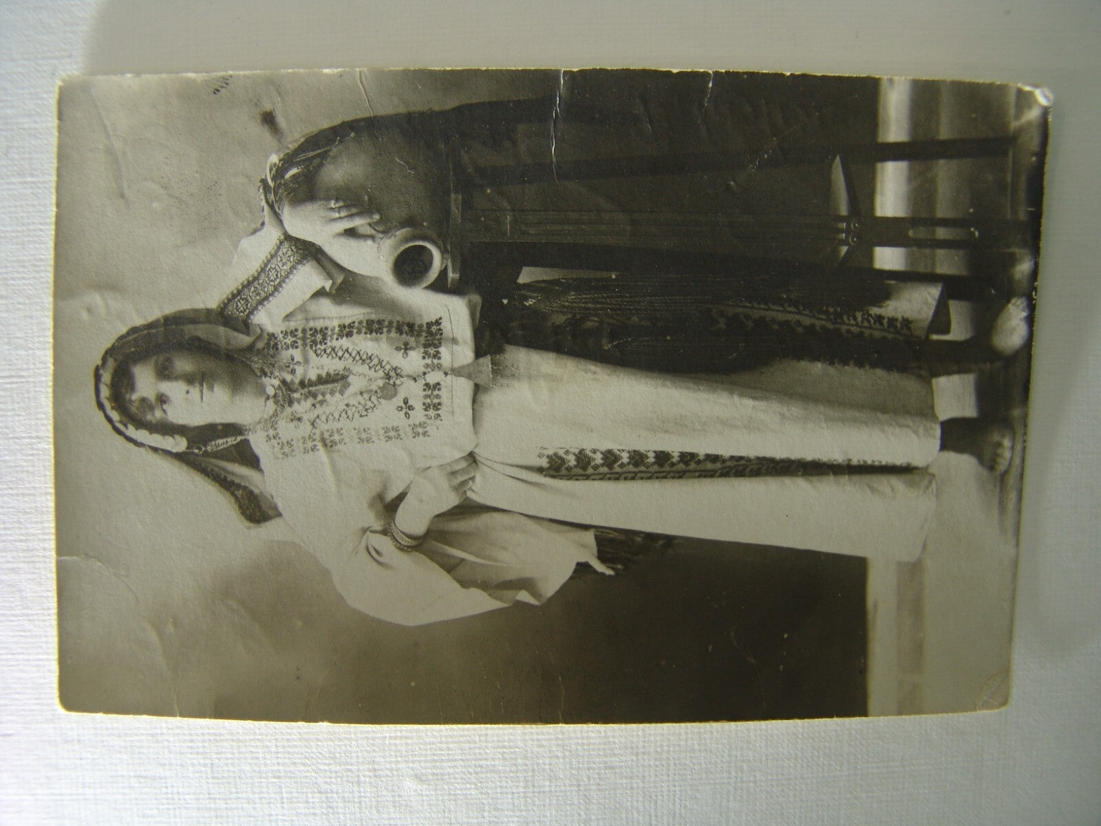 Photo Palestine Card antique postcard judaica jewish dress