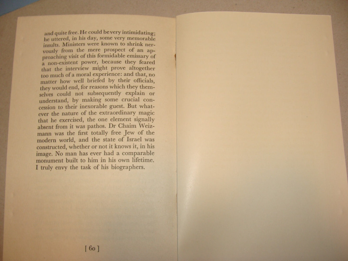 Book Jewish Judaica London 1957 Chaim Weizmann Herbert Samuel Lecture Zionism